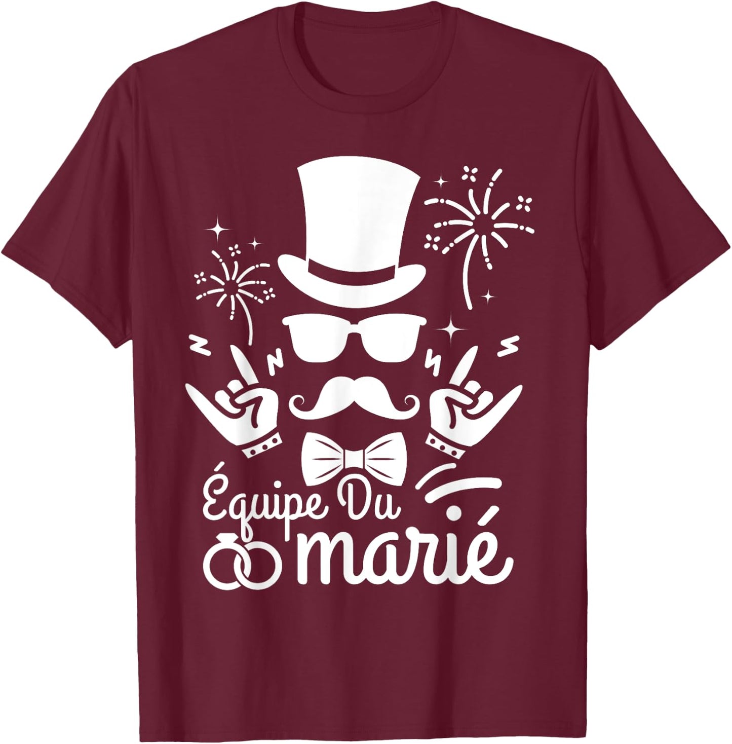 Men's EVG Groom Team EVG Team of the Groom Humour T-Shirt - T-Shirt | Maroon