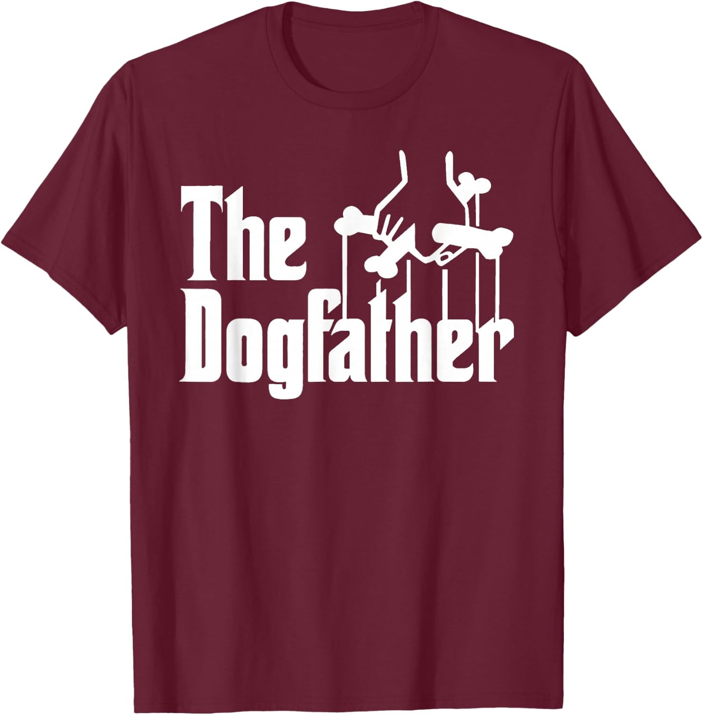 The DogFather - Herren - Schwarz - Cartoon - S T-Shirt - T-Shirt | Maroon