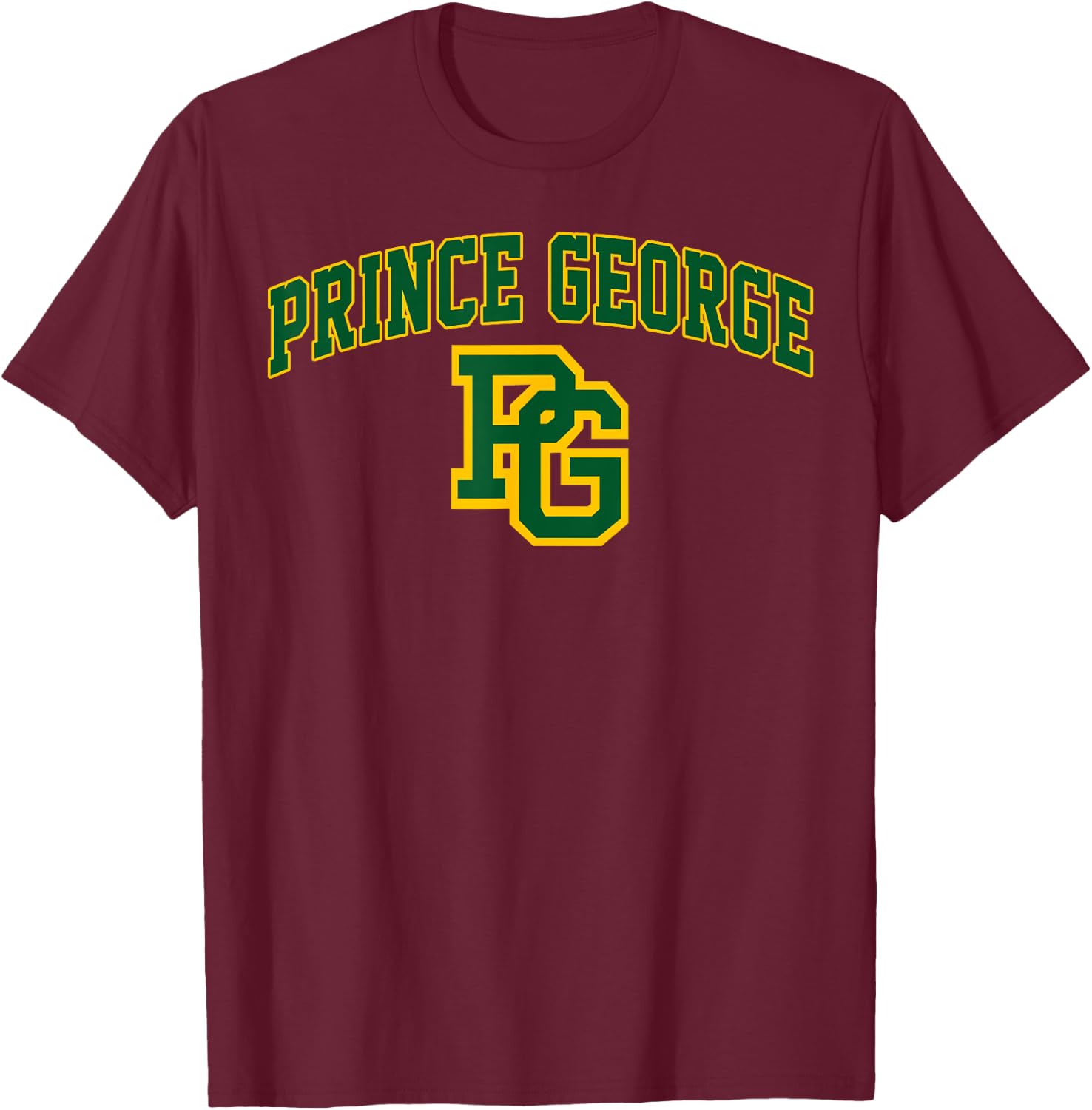 Prince George High School Arch Vintage Design Women T-Shirt - T-Shirt | Maroon