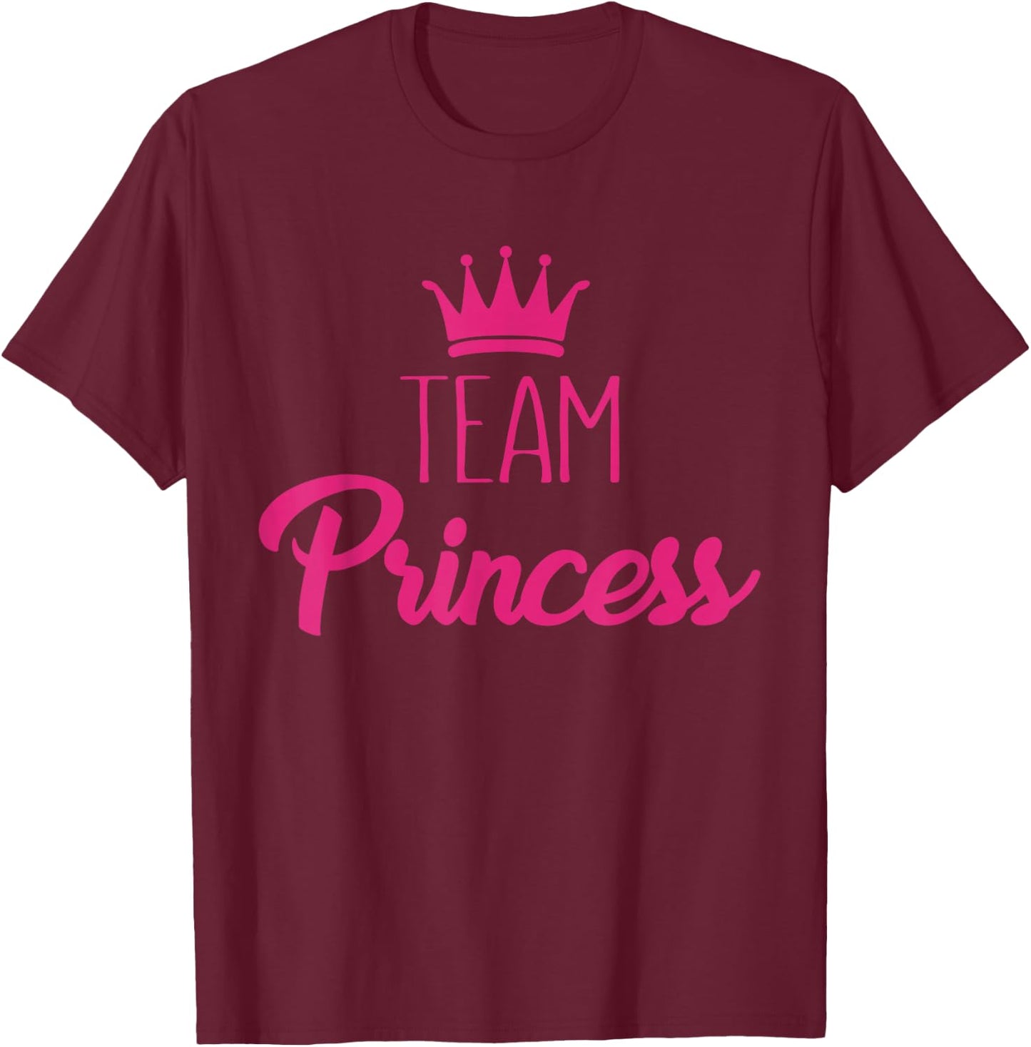 Team Princess Gender Reveal , black T-Shirt - T-Shirt | Maroon