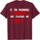 Zombie Running Design Women Halloween Funny Running T-Shirt - T-Shirt | Maroon