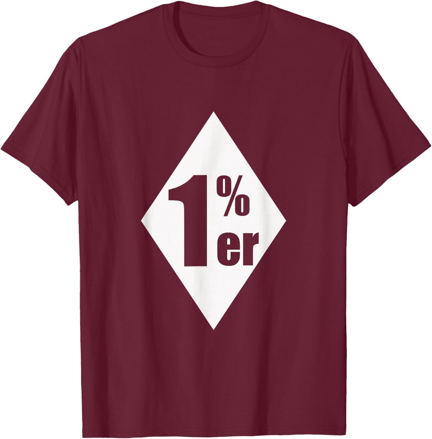 Vitini-Fashion Raute 1%, Rocker, Biker, Motorrad , Schwarz, S T-Shirt - T-Shirt | Maroon
