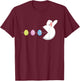 Bunny Easter Egg Gamer - Colorful Eggs Gaming Game T-Shirt - T-Shirt | Maroon