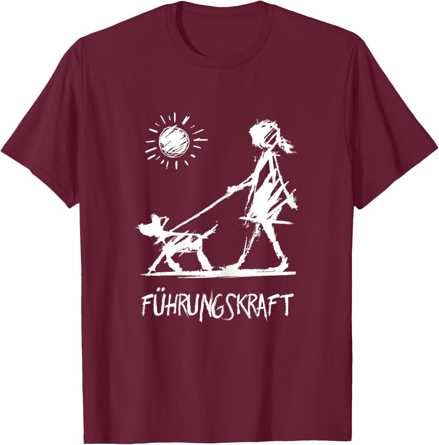 Frührungskraft Funny Dog Sayings with Print Women's , black T-Shirt - T-Shirt | Maroon