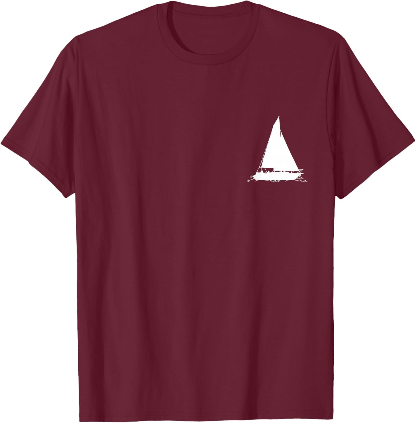 Sailing Vintage Sail Boat Sailor T-Shirt - T-Shirt | Maroon