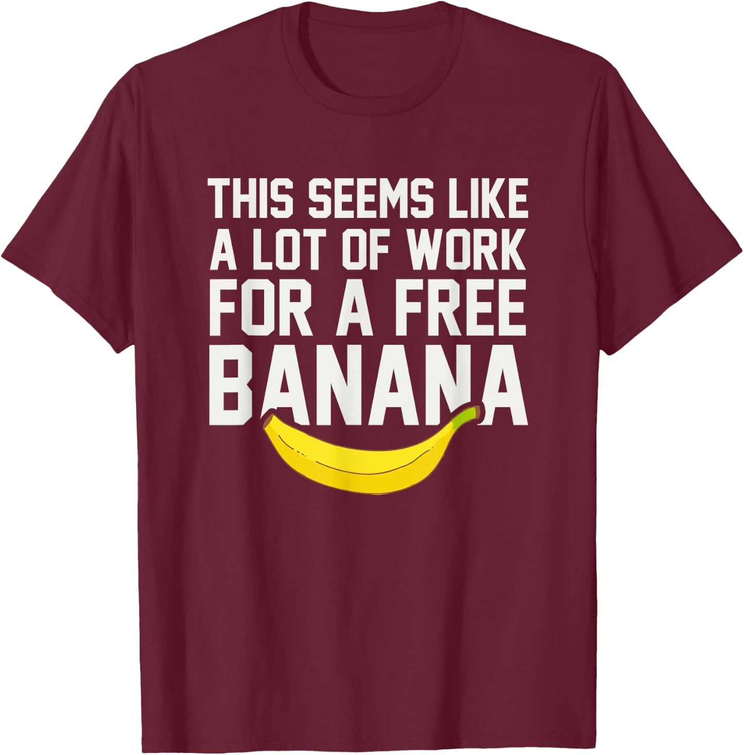 Funny Cross Country Running Shirts - XC Shirt Free Bananaa T-Shirt - T-Shirt | Maroon