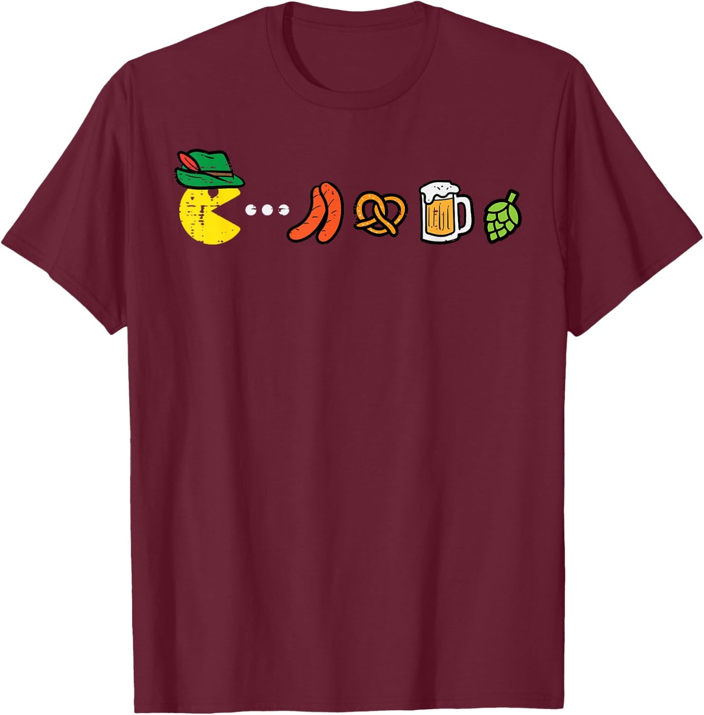 Pac Oktoberfest Man German Costume Kids Men Women Toddler T-Shirt - T-Shirt | Maroon