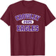Crowley Eagles High School Arch 2025 T-Shirt - T-Shirt | Maroon