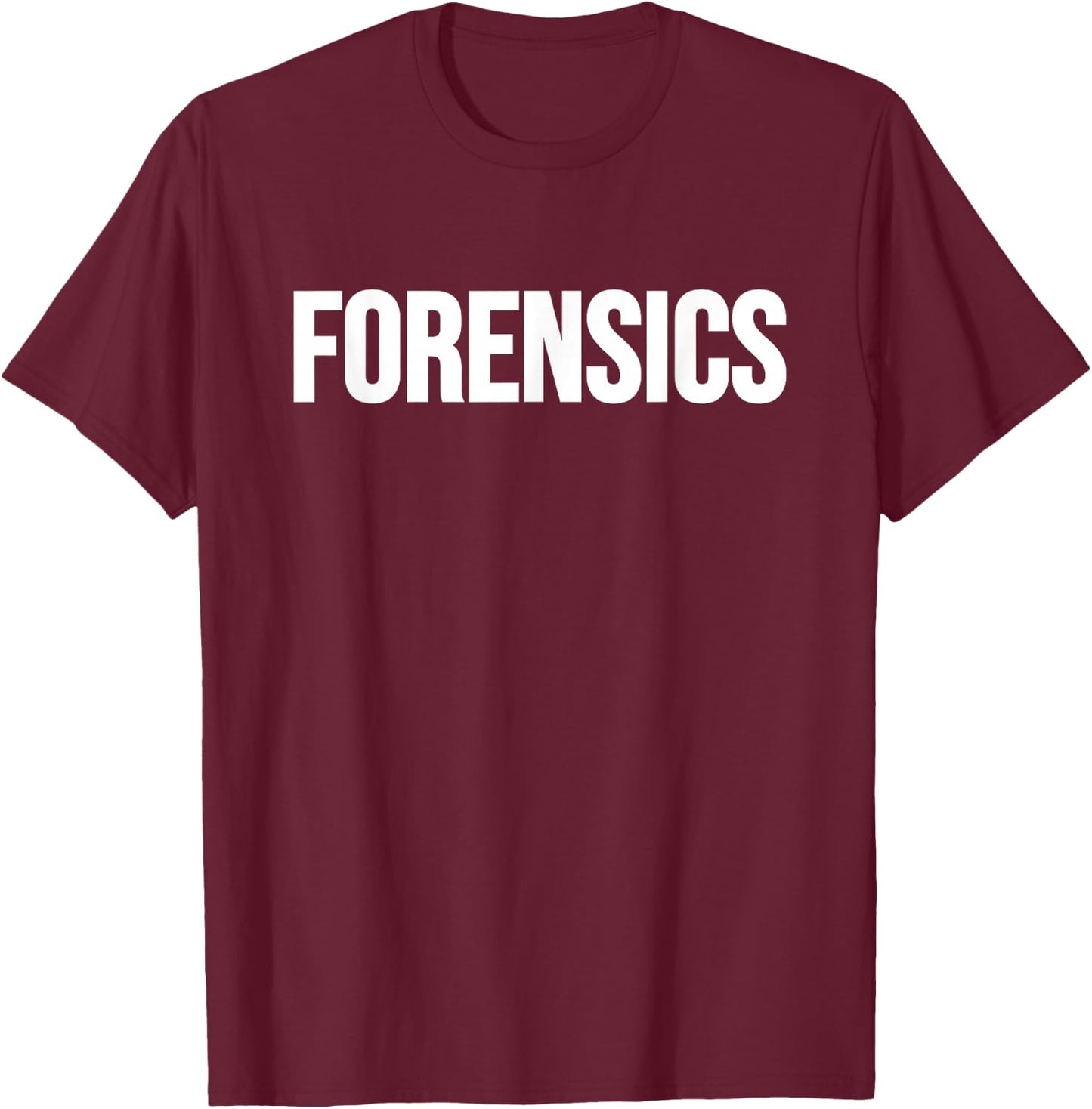 Uniform-kostüm- Für Forensik, Polizei, Kriminalpolizei T-Shirt - T-Shirt | Maroon