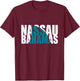 Nassau Bahamas Shark Fin Vacation Souvenir T-Shirt - T-Shirt | Maroon