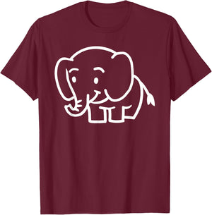 Cute elephant T-Shirt - T-Shirt | Maroon