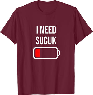 Ich brauche Sucuk - Essen Kochen Lustige türkische Essen Sucuk T-Shirt - T-Shirt | Maroon