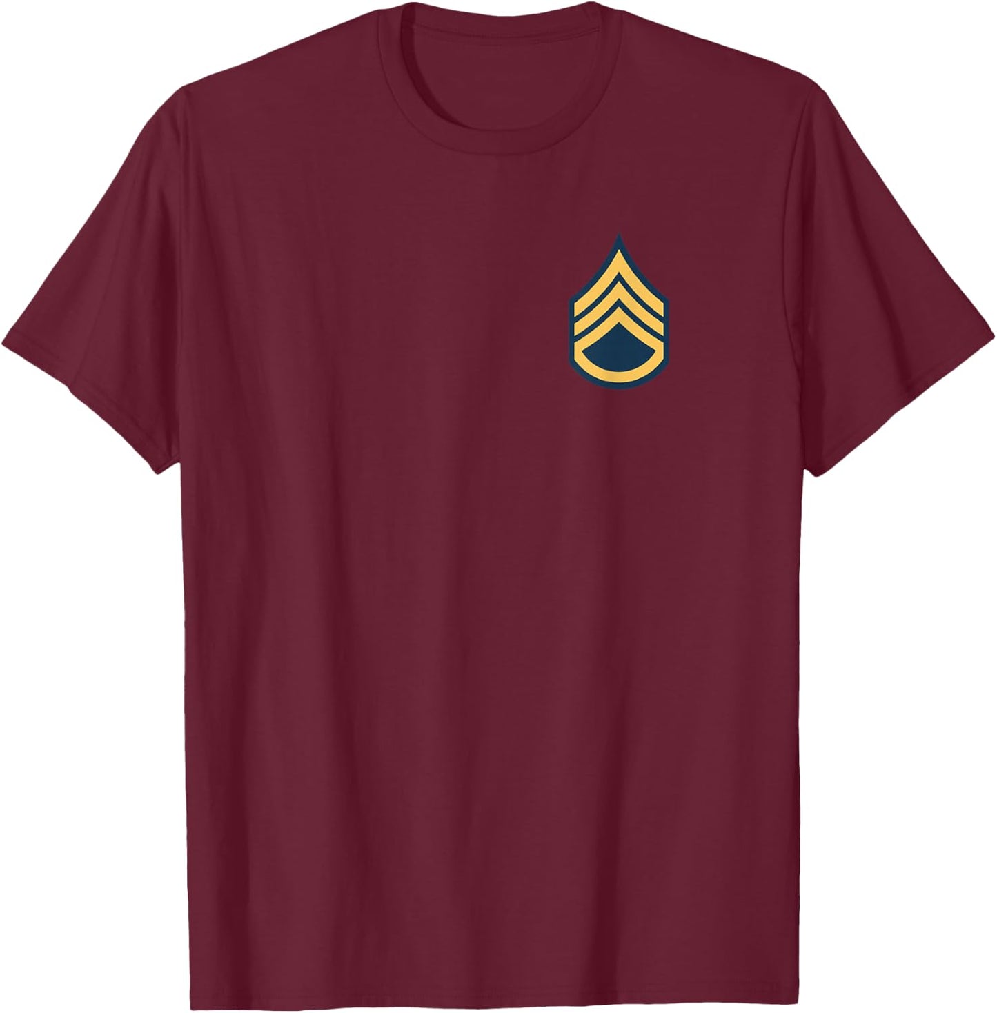 US Army Rank - Staff Sergeant (E-6) - SSG T-Shirt - T-Shirt | Maroon