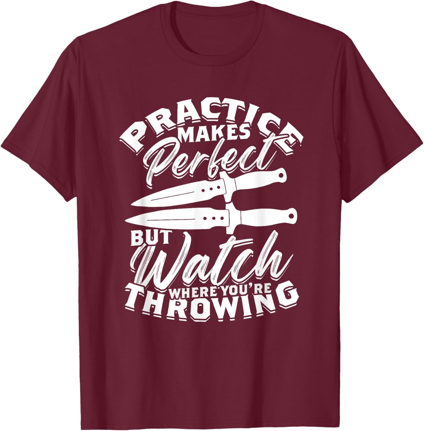 Lancer de couteau T-Shirt - T-Shirt | Maroon