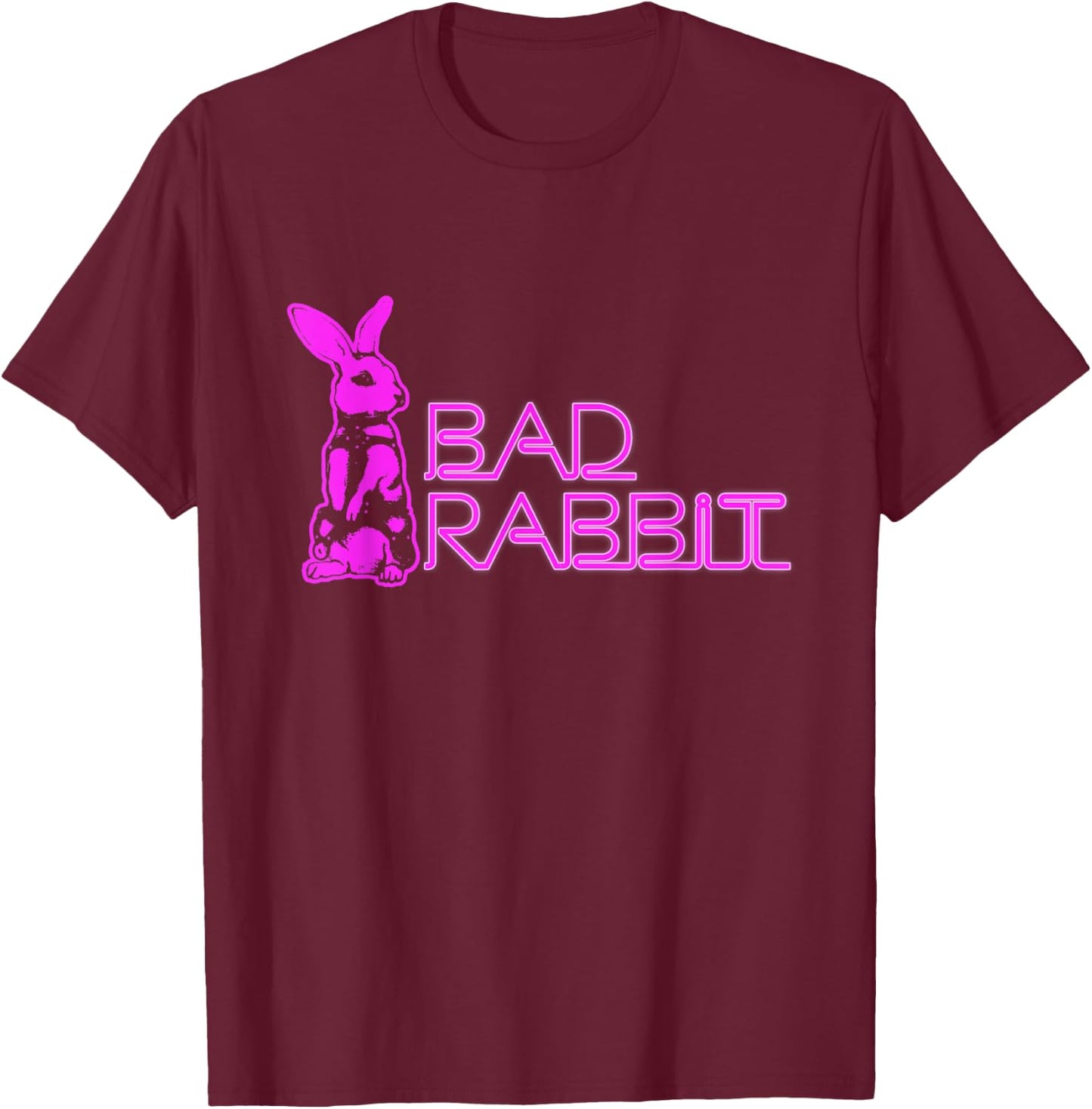 Bad Rabbit Bunny Bloody Hater Antisocial Horror Introverted T-Shirt - T-Shirt | Maroon