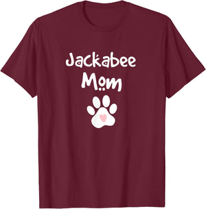 Jackabee Mom Beagle Jack Russell Terrier Mix Breed Dog T-Shirt - T-Shirt | Maroon