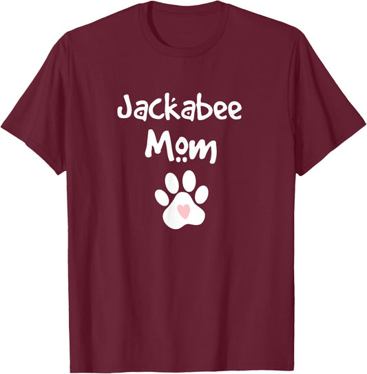 Jackabee Mom Beagle Jack Russell Terrier Mix Breed Dog T-Shirt - T-Shirt | Maroon