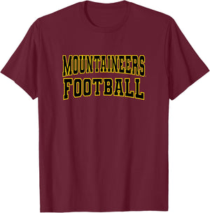 Mountaineers Football App State Apparel Sports Fan T-Shirt - T-Shirt | Maroon