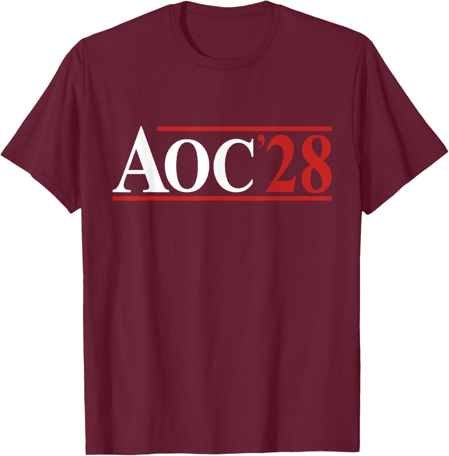 AOC 28 Retro Vintage T-Shirt - T-Shirt | Maroon