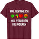 Schafkopf Kartenspiel Spielkarten Bayerischer Schafkopf T-Shirt - T-Shirt | Maroon