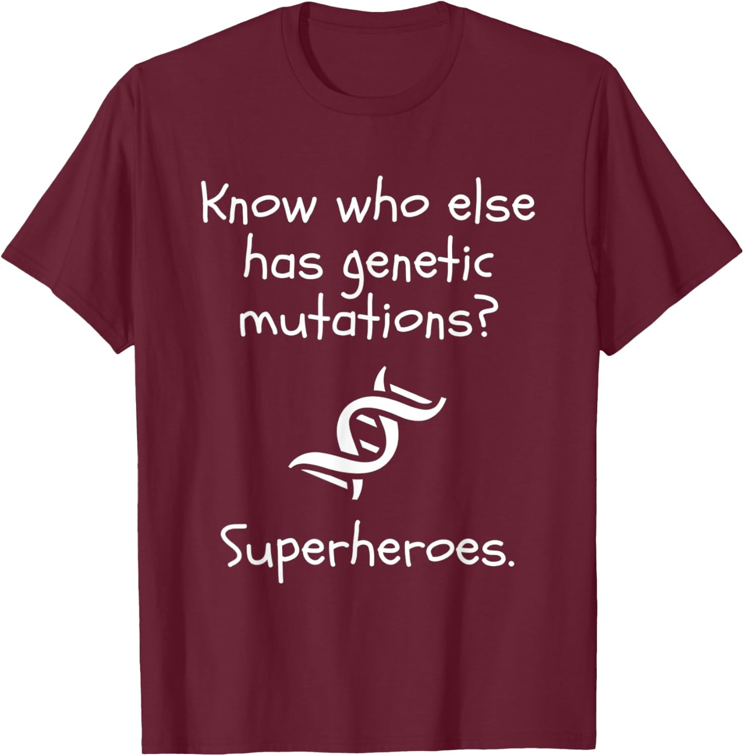 Kids Genetic Disorder Awareness Funny Super Hero T-Shirt - T-Shirt | Maroon