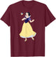 with Princess Snow White Singing Bird Design, blue T-Shirt - T-Shirt | Maroon
