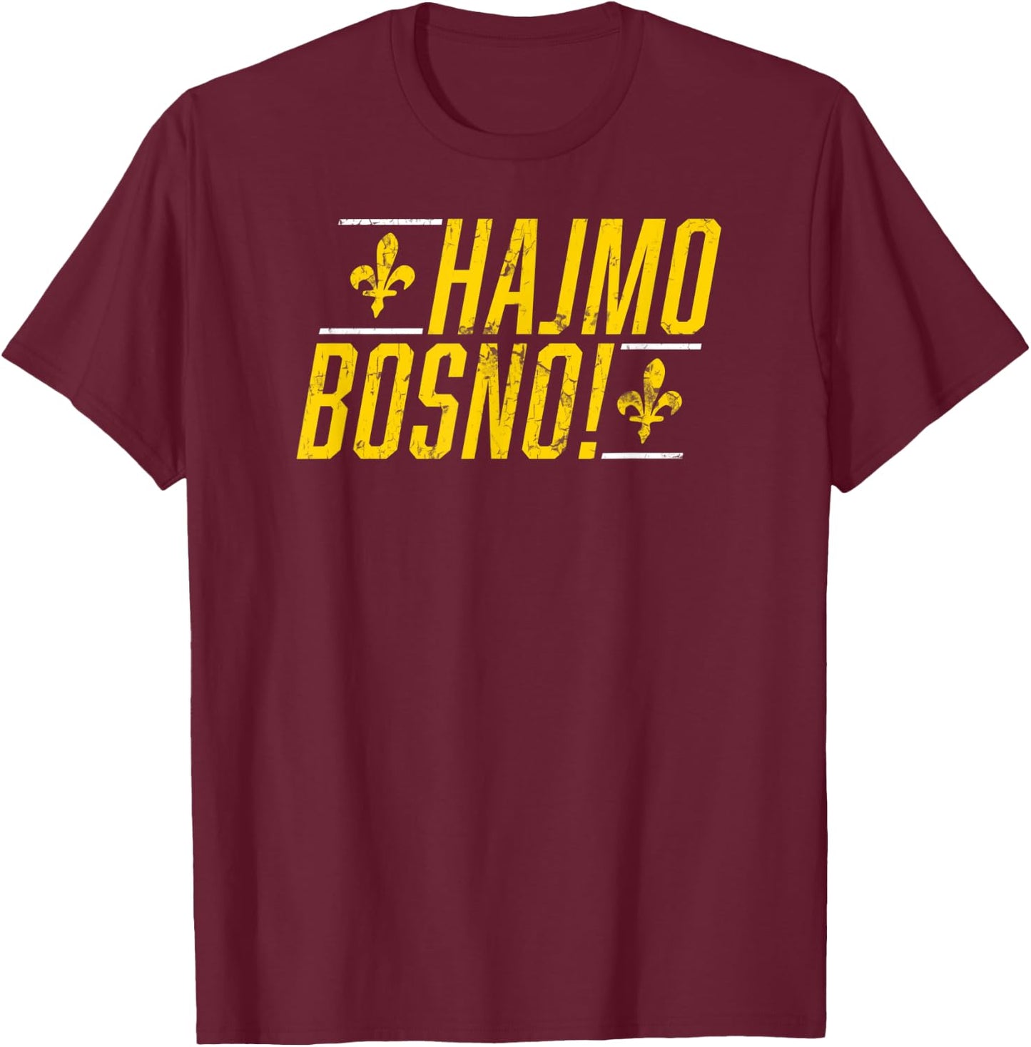 Soccer Teez: Bosnien / BIH Soccer T-Shirt - T-Shirt | Maroon