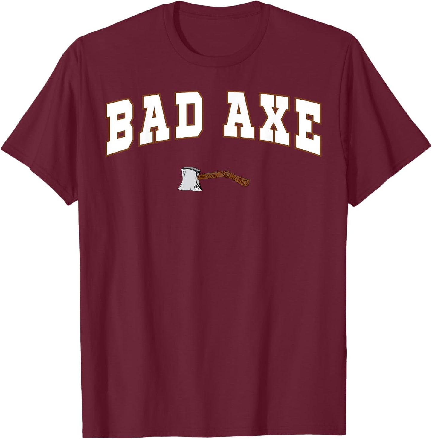Bad Axe High School Hatchets T-Shirt - T-Shirt | Maroon