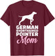 German shorthaired pointer mom T-Shirt - T-Shirt | Maroon