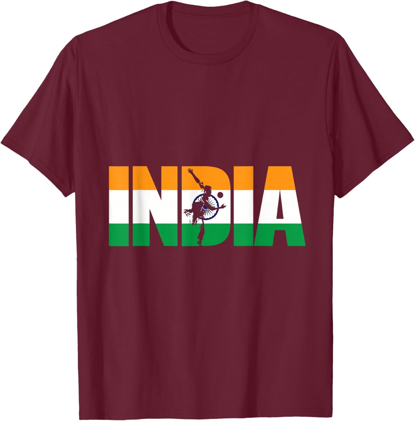 India Cricket Supporters Shirt Jersey | Indian Cricket Fans T-Shirt - T-Shirt | Maroon