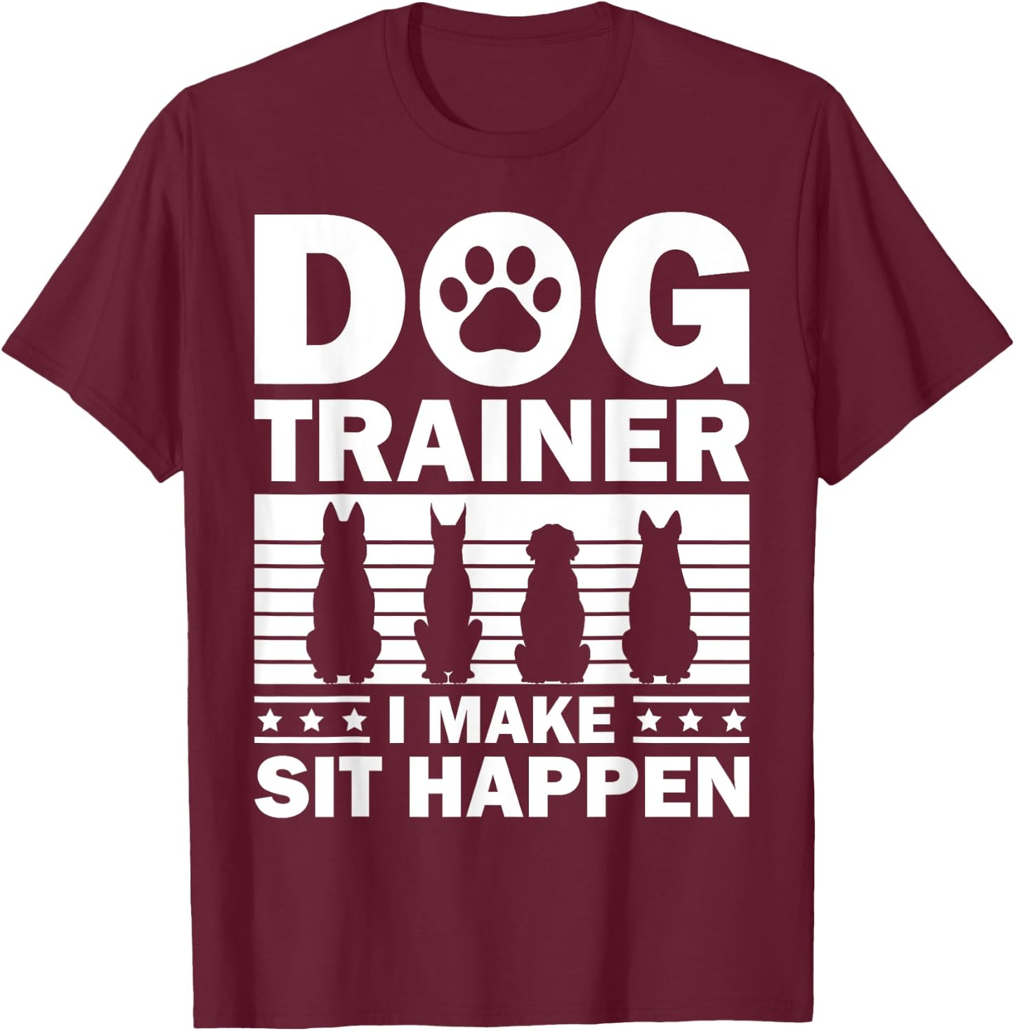 Cool Dog Trainer Women Dog Training Agility Class T-Shirt - T-Shirt | Maroon