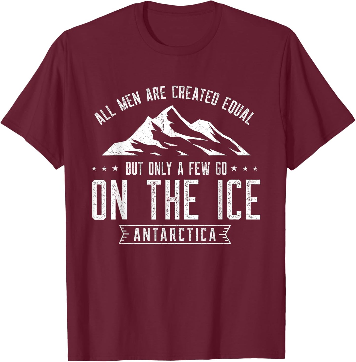 Antarctica - Arctic Circle - Arctic - Penguins - South Pole T-Shirt - T-Shirt | Maroon
