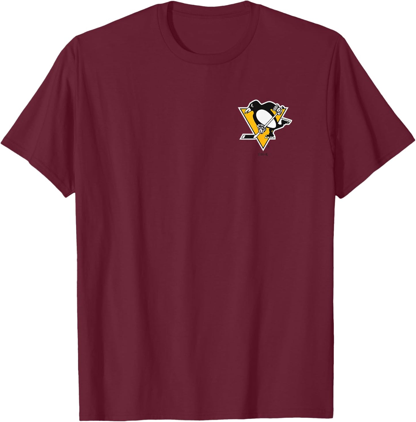 Pittsburgh Penguins Support Dark Heather Officially Licensed T-Shirt - T-Shirt | Maroon