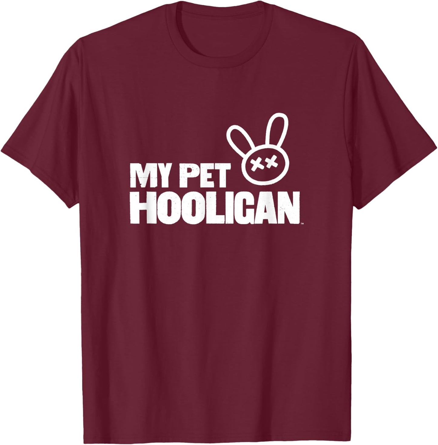 My Pet Hooligan Official Game Logo Distressed T-Shirt - T-Shirt | Maroon