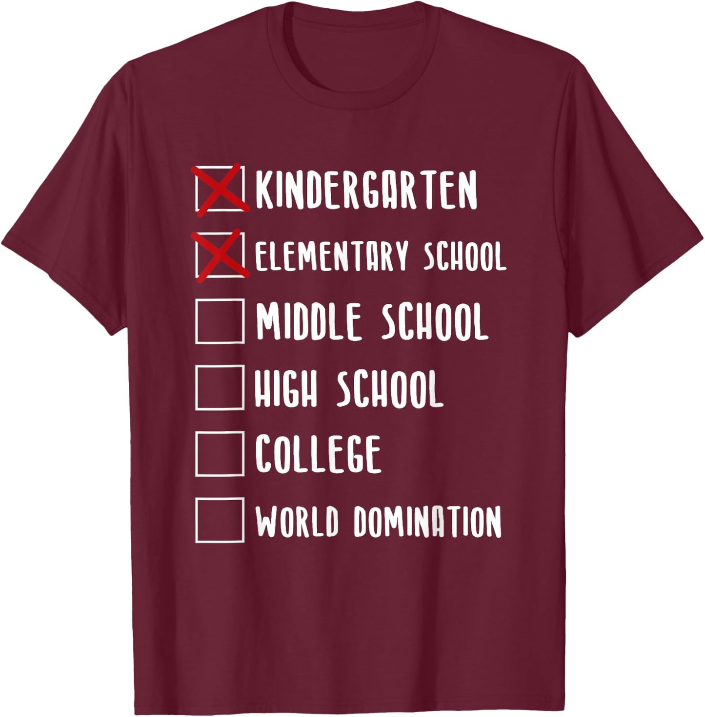 Middle School Graduation T-Shirt - T-Shirt | Maroon