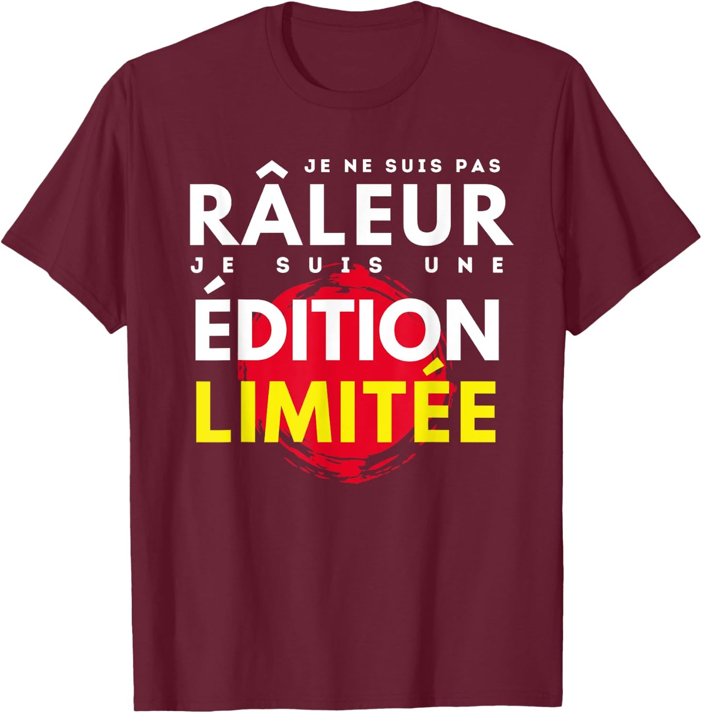 Grumpy Man: Limited Edition Funny Gift Railers , Black, S T-Shirt - T-Shirt | Maroon