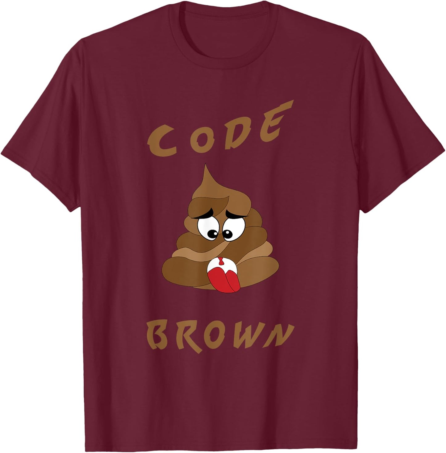 Funny Medical Code Brown | Funny Healthcare T-Shirt - T-Shirt | Maroon
