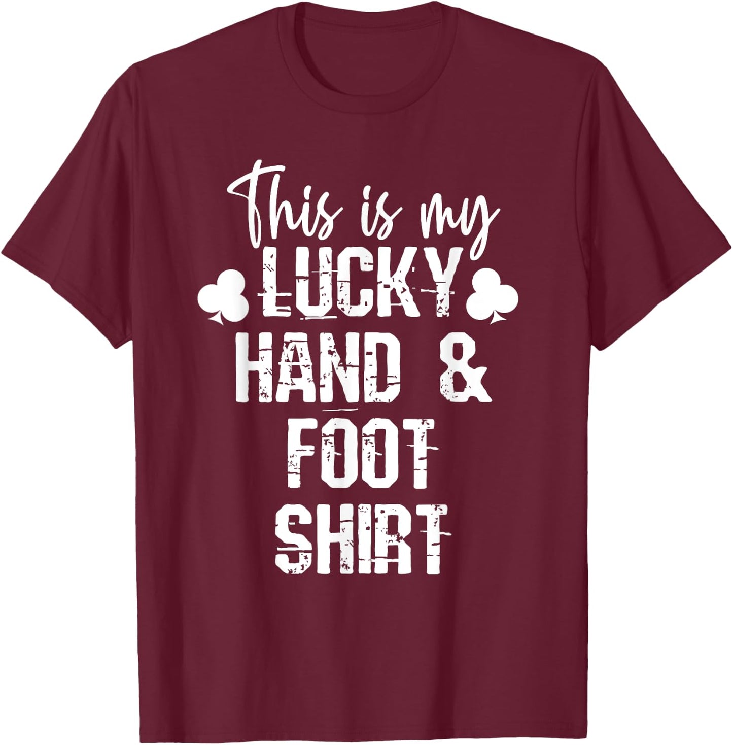Hand and Foot Card Game Player Gift Funny Sharks Cards T-Shirt - T-Shirt | Maroon