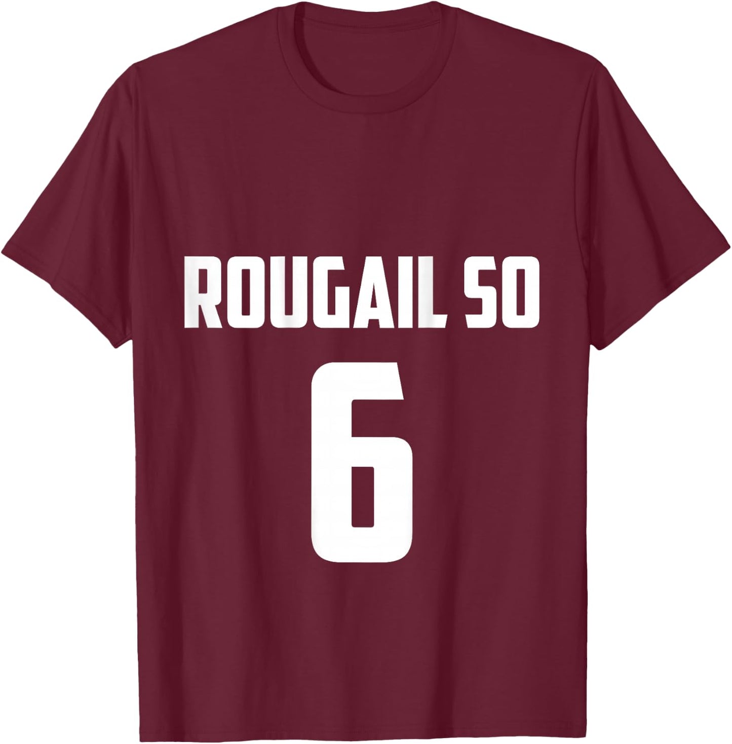 Rougail Sausage Football Humour Meeting DOS Creole Gift , Black, S T-Shirt - T-Shirt | Maroon