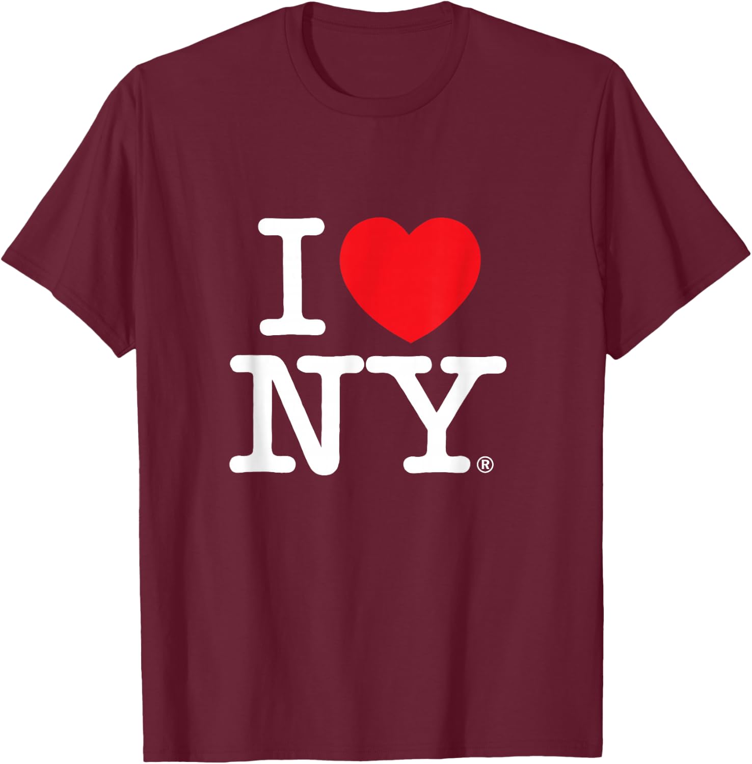 with German Text "Ich Liebe Mein KLASSISCHES Logo T-Shirt - T-Shirt | Maroon