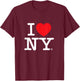with German Text "Ich Liebe Mein KLASSISCHES Logo T-Shirt - T-Shirt | Maroon