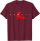 Hawaii Monk Seal Wildlife Animal Silhouette T-Shirt - T-Shirt | Maroon