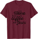 This Mama Runs on Coffee and Jesus Cute Christian Quote T-Shirt - T-Shirt | Maroon