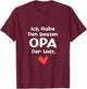 Ich habe den besten Opa der Welt Kinder Mädchen & Junge T-Shirt - T-Shirt | Maroon