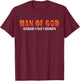 Man Of God Husband Dad Grandpa Christian Dad Religious T-Shirt - T-Shirt | Maroon