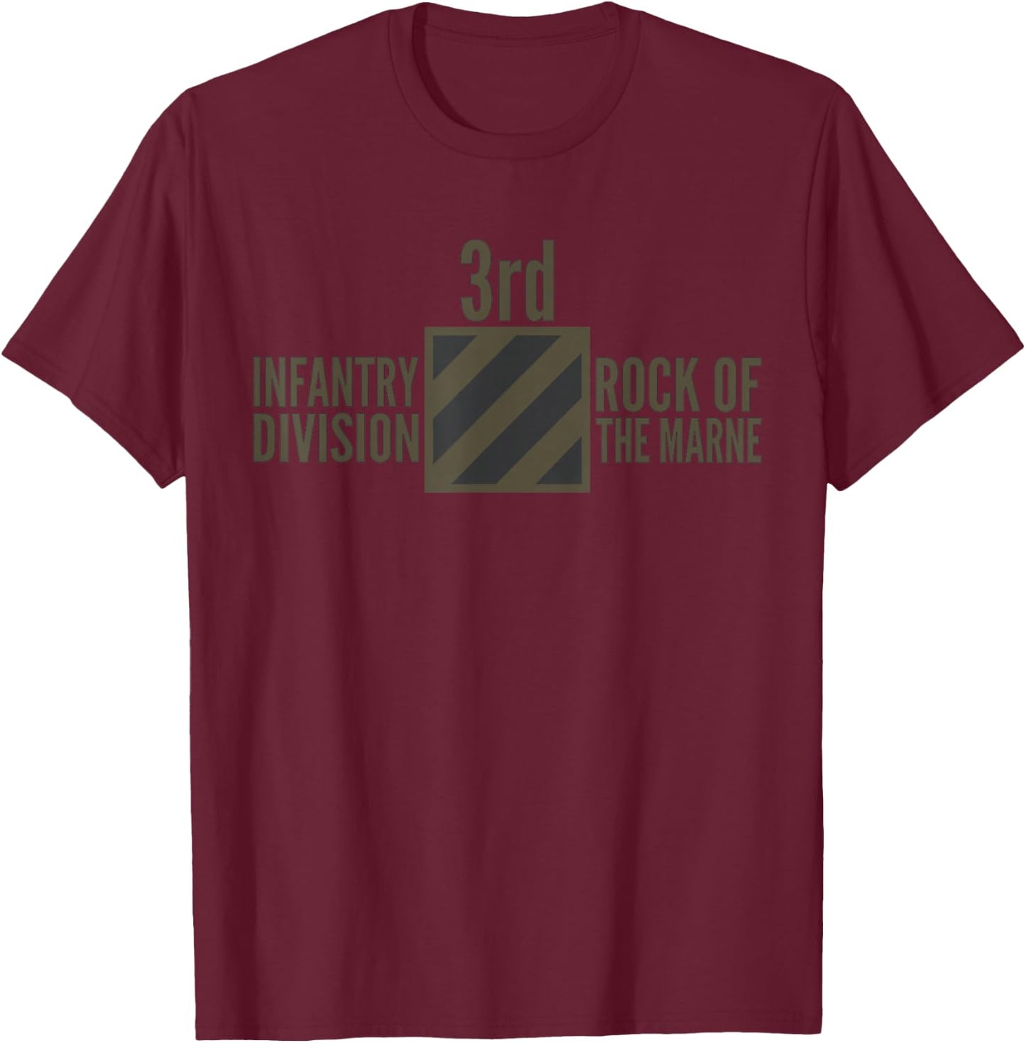3rd Infantry Division United States Army T-Shirt - T-Shirt | Maroon