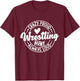Wrestling Auntie Wrestler Wrestle Proud Aunt Mother's Day T-Shirt - T-Shirt | Maroon