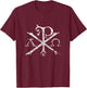 Christian Chi Rho Labarum Christogram Cross Faith T-Shirt - T-Shirt | Maroon