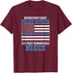 Police Officer Niece - Law Enforcement Support T-Shirt - T-Shirt | Maroon