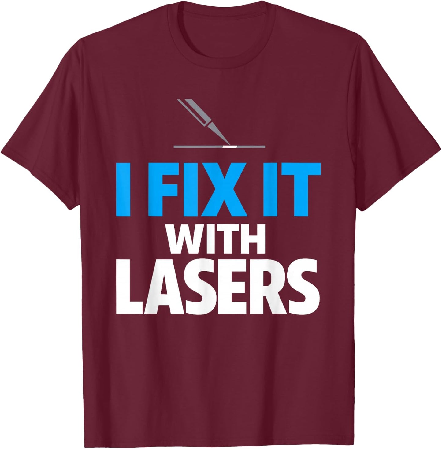 Laser Engraver Laser Engraving Maker Laser CNC Laser T-Shirt - T-Shirt | Maroon